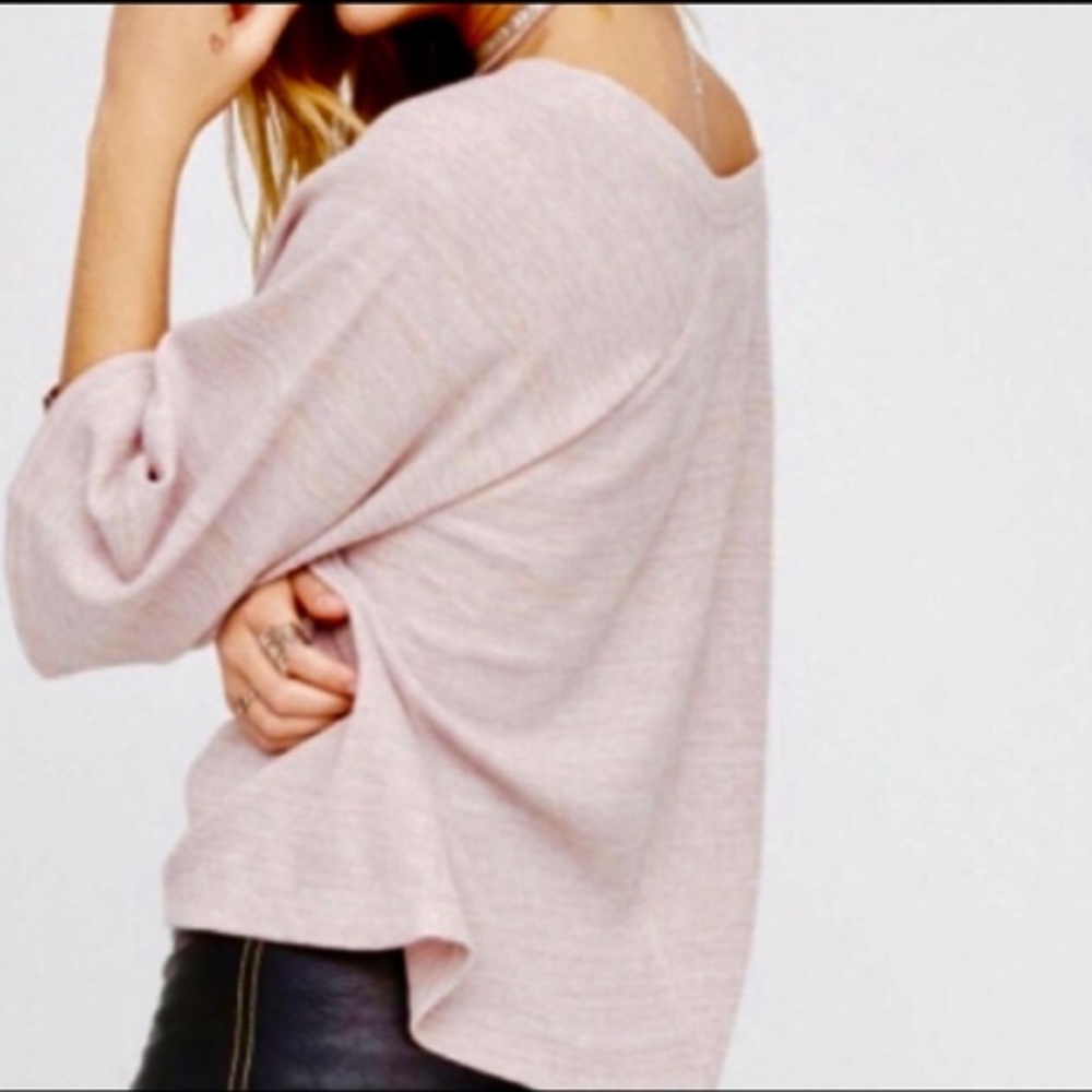 Free People Pink Lavender Sacramento 3/4 Thermal